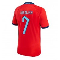 Anglicko Jack Grealish #7 Vonkajší futbalový dres MS 2022 Krátky Rukáv